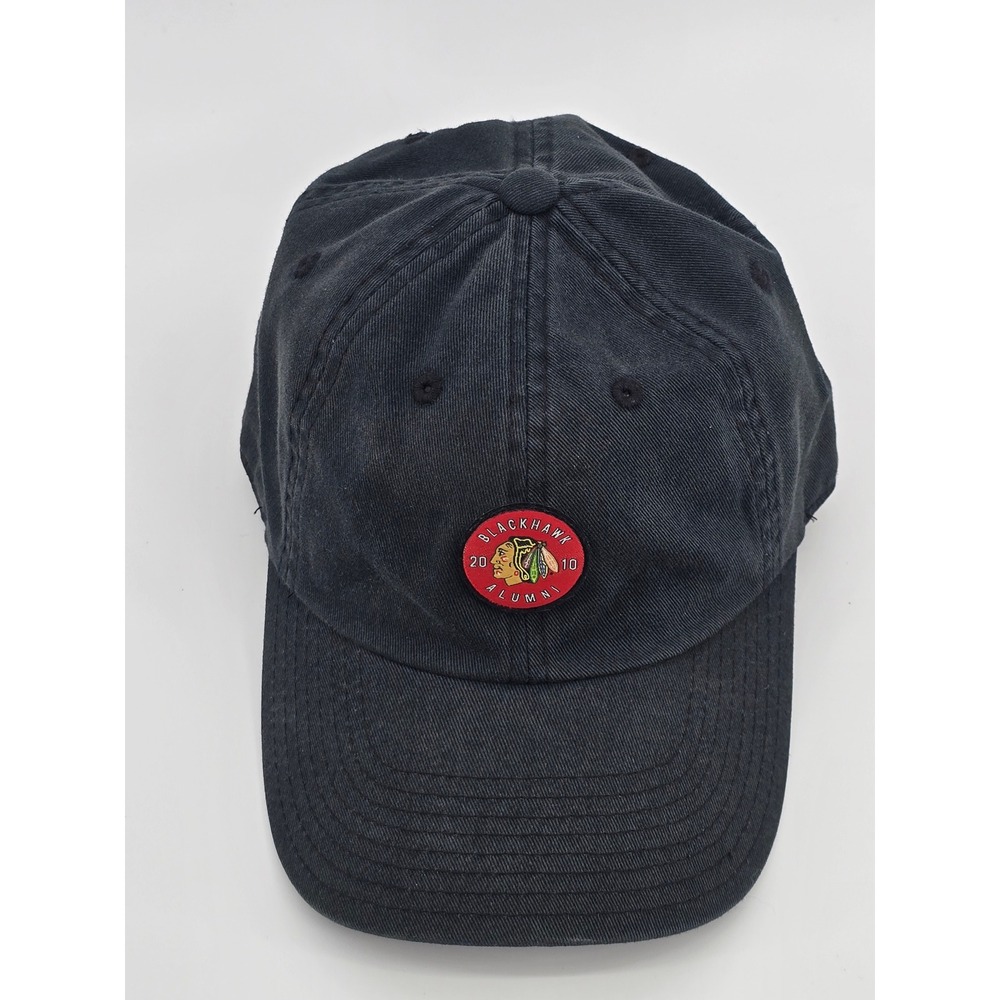 American Needle Chicago Blackhawks Alumni 2010 Hat Black Adjustable Dad Cap NHL